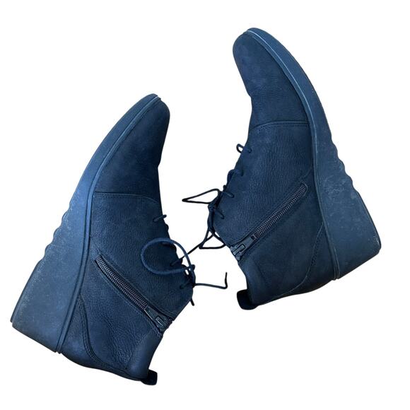 Clarks Un Tallara Eva Black Wedge Ankle Booties Sz 8 - Picture 10 of 10